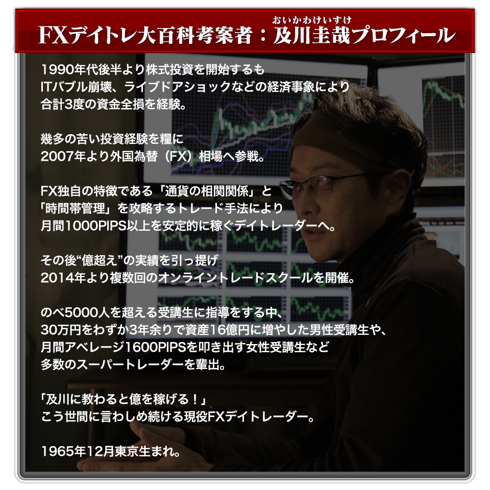 FX天才チャート開発者、及川圭哉