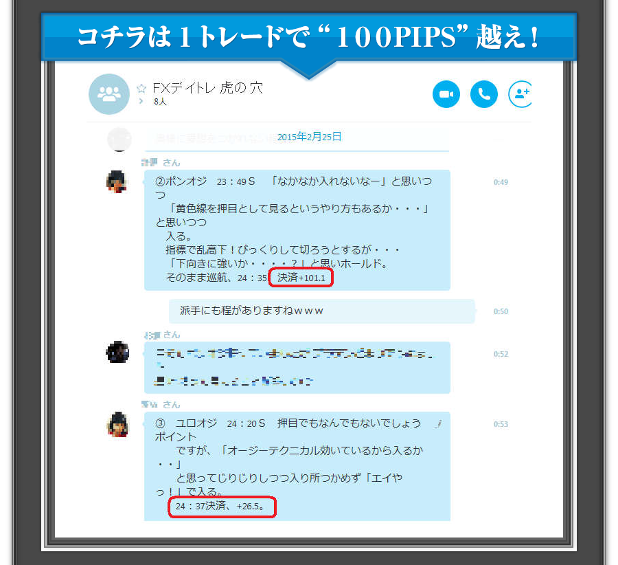 1トレードで100pips超え！